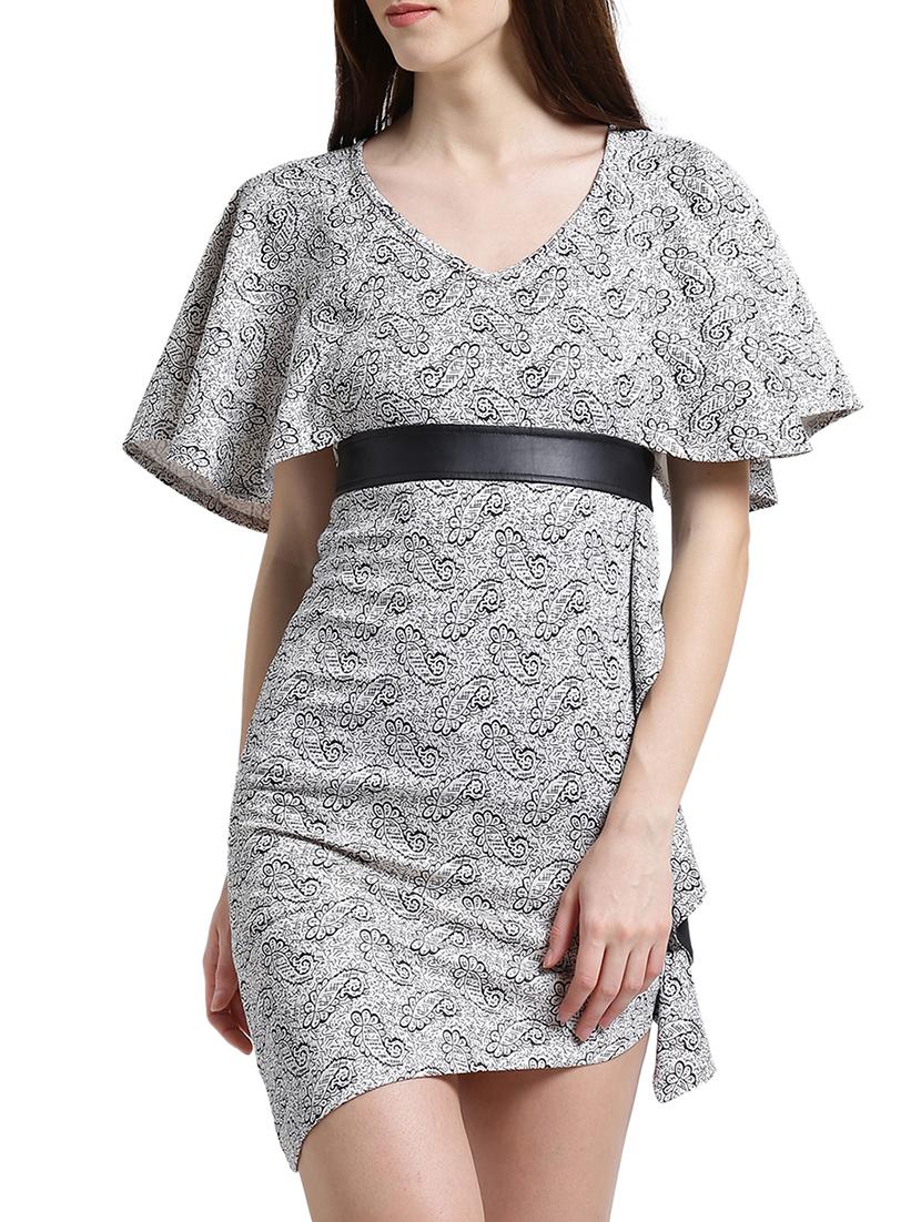 flutter sleeved paisley sheath dress - 15019182 - Zoom Image - 2