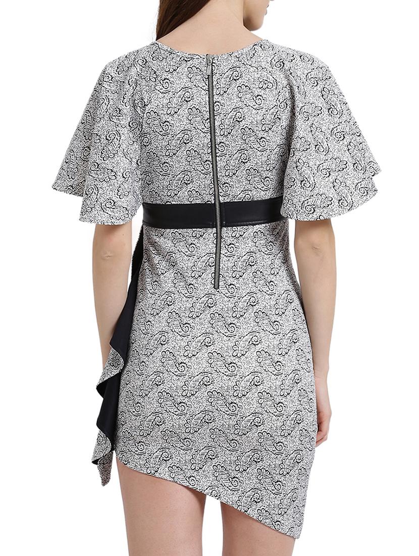 flutter sleeved paisley sheath dress - 15019182 - Zoom Image - 4