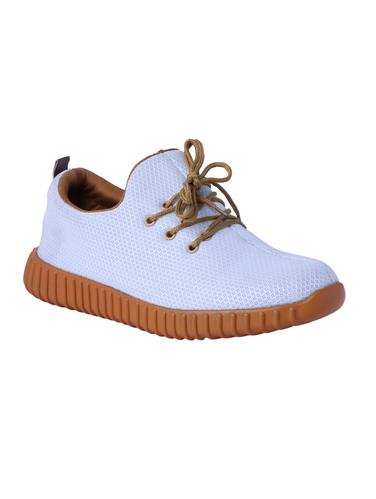 white Mesh lace up sport shoe - 15019219 - Very Small Image - 1