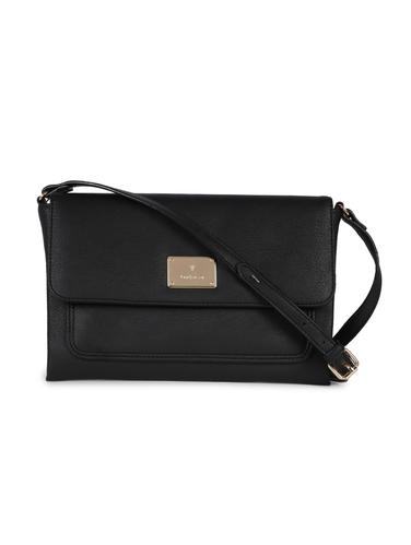 black leatherette regular sling bag - 15019375 - Very Small Image - 1