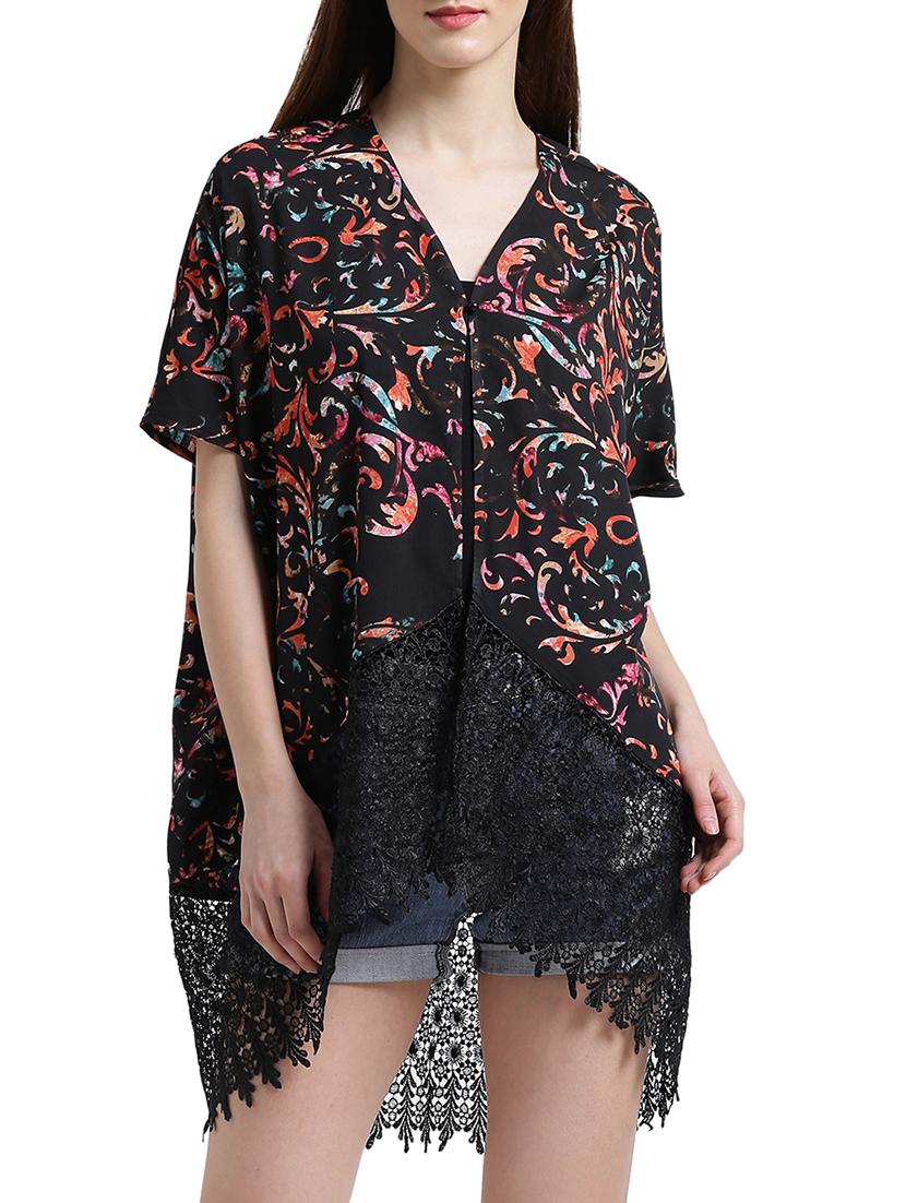 black printed shrug - 15019484 - Zoom Image - 1