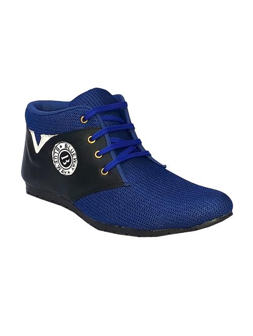 blue Mesh lace up shoe - 15019489 - Standard Image - 1