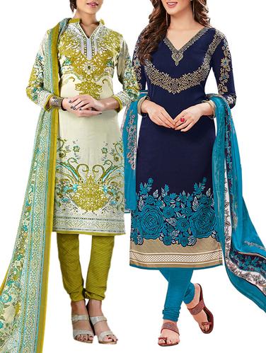 blue synthetic suit combos unstitched - 15019683 - Very Small Image - 1