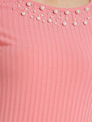 pink solid viscose ribbed top - 15019698 - Standard Image - 4