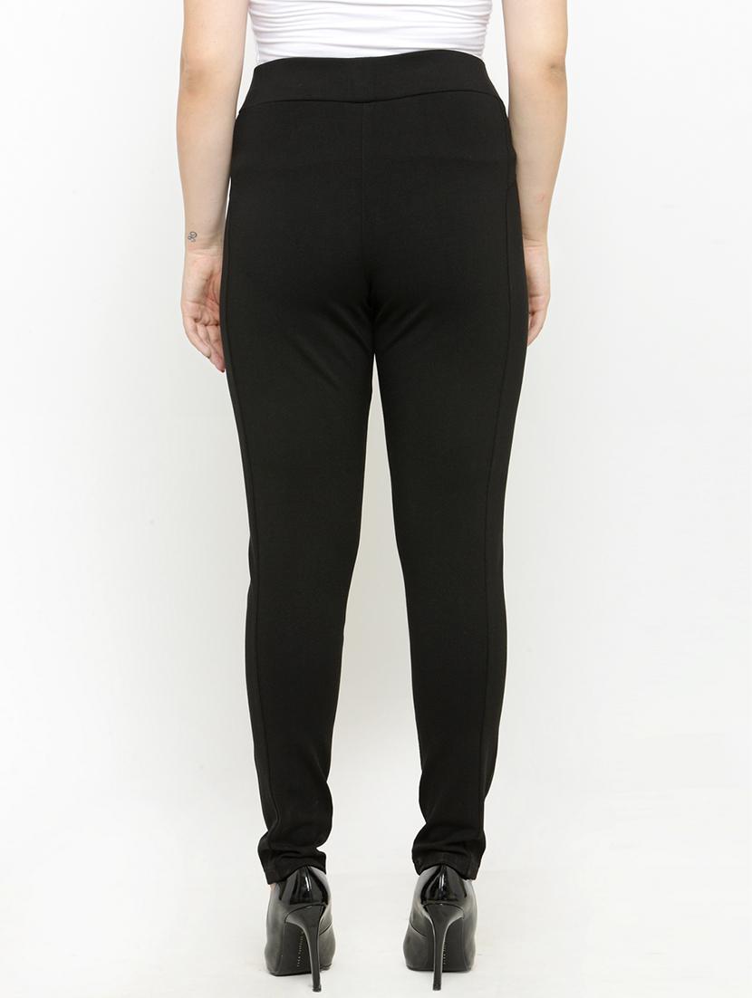 solid black cotton jegging - 15019739 - Zoom Image - 3