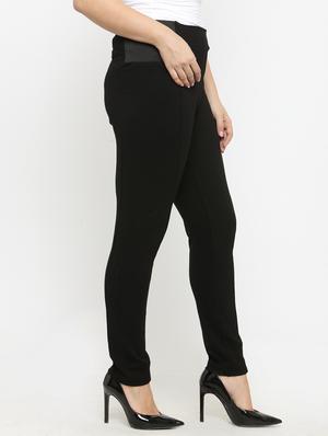 black cotton plus jegging - 15019741 - Standard Image - 2