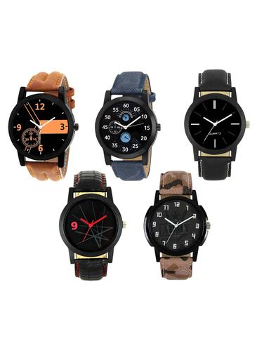 FRIX Analog Round Dial Watch Set Of 5 - 15019974 - Very Small Image - 1