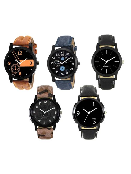 FRIX Analog Round Dial Watch Set Of 5 - 15019979 - Very Small Image - 1