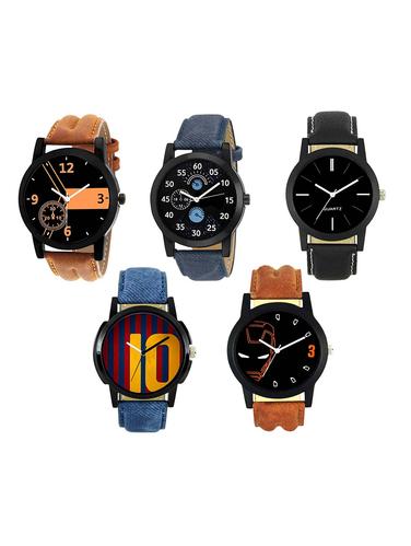 FRIX Analog Round Dial Watch Set Of 5 - 15019982 - Very Small Image - 1