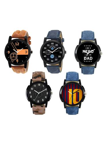 FRIX Analog Round Dial Watch Set Of 5 - 15019988 - Very Small Image - 1