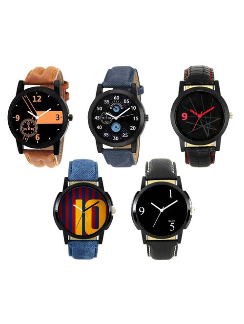 FRIX Analog Round Dial Watch Set Of 5 - 15019997 - Very Small Image - 1