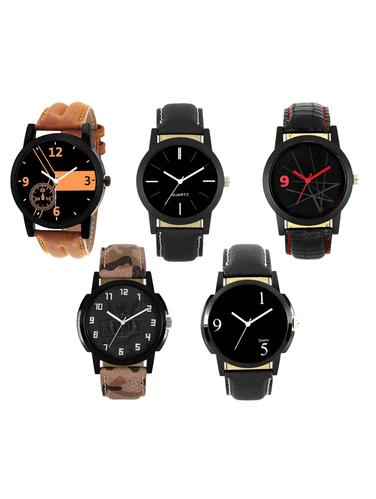 FRIX Analog Round Dial Watch Set Of 5 - 15020015 - Very Small Image - 1