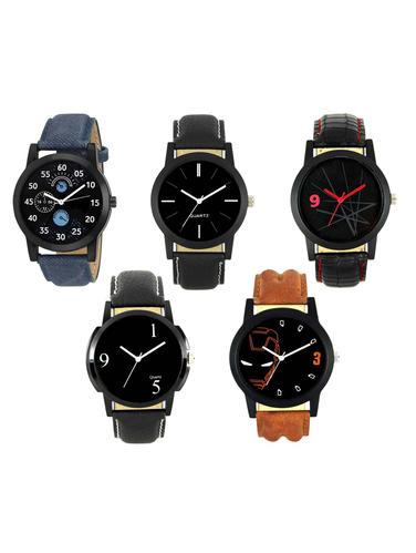FRIX Analog Round Dial Watch Set Of 5 - 15020054 - Very Small Image - 1