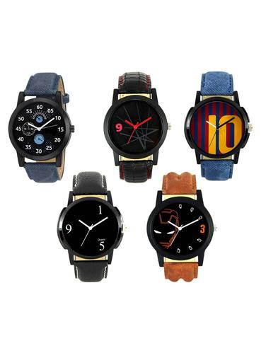 FRIX Analog Round Dial Watch Set Of 5 - 15020072 - Very Small Image - 1