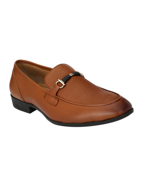 tan leatherette formal slip on - 15020383 - Standard Image - 1