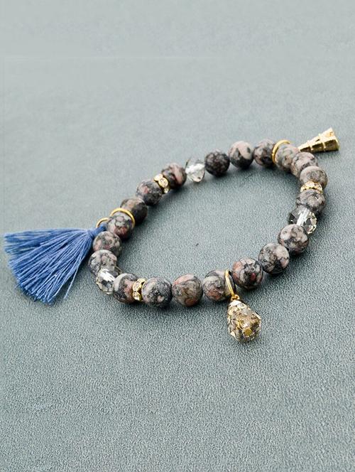 multi colored metal beaded bracelet - 15020624 - Standard Image - 1