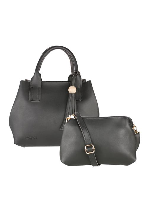 black leatherette handbag - 15020883 - Standard Image - 1
