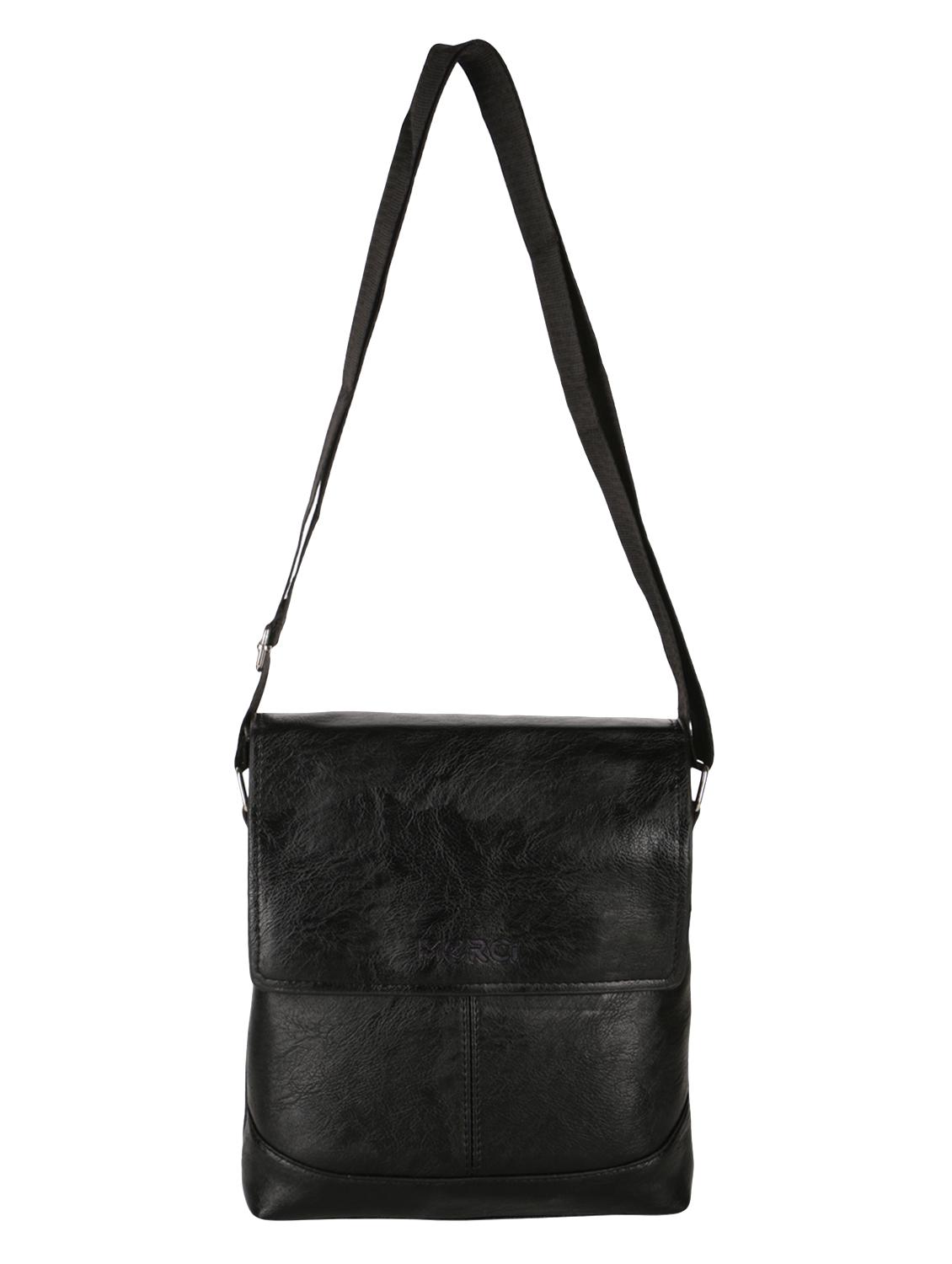 black leatherette regular sling bag - 15020891 - Zoom Image - 1