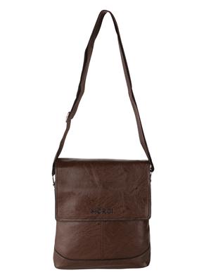 brown leatherette regular sling bag - 15020892 - Standard Image - 1
