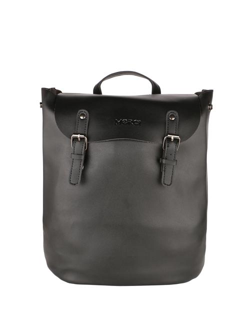 black leatherette regular backpack - 15020900 - Standard Image - 1