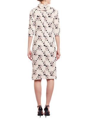 beige printed sheath dress - 15020997 - Standard Image - 4