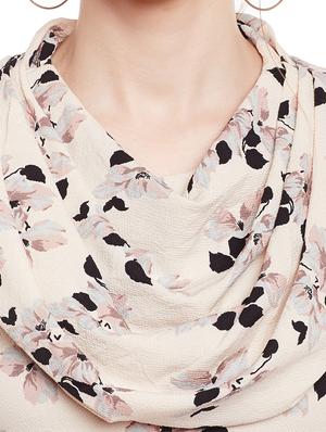 beige printed sheath dress - 15020997 - Standard Image - 5