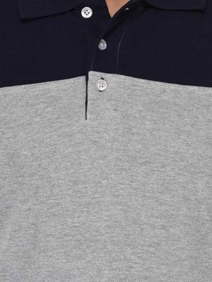 grey cotton color block tshirt - 15021008 - Standard Image - 4