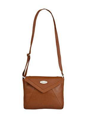 tan leatherette regular sling bag - 15021083 - Standard Image - 1