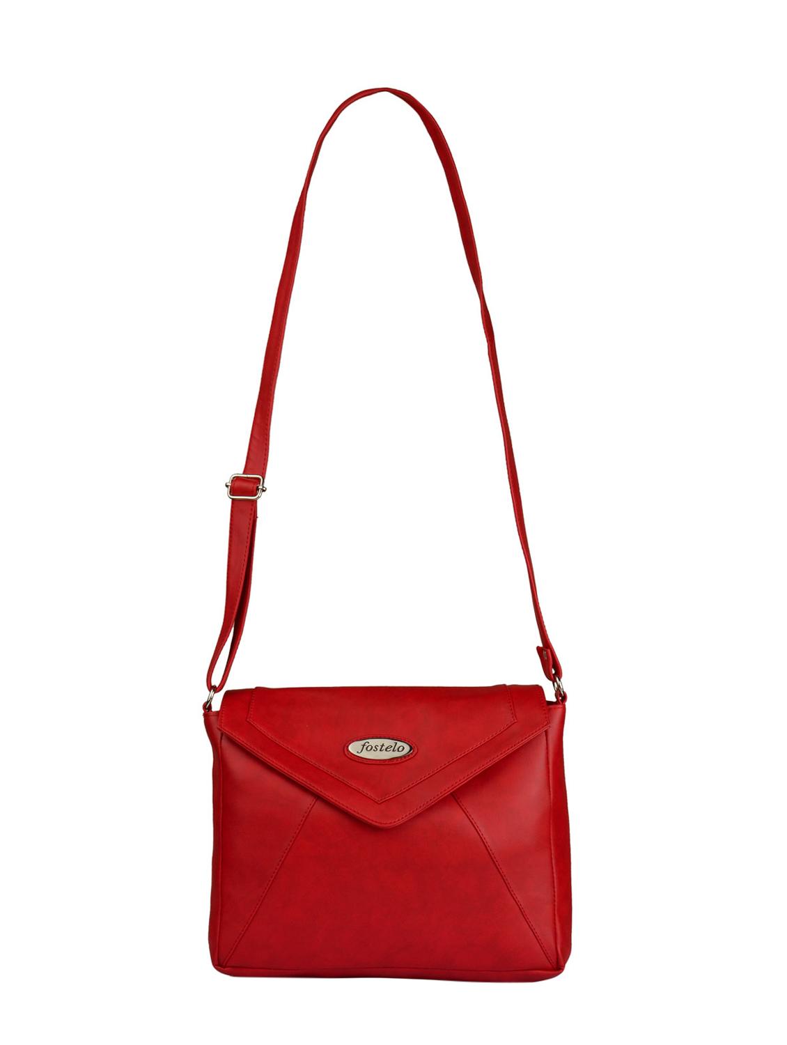red leatherette regular sling bag - 15021084 - Zoom Image - 1