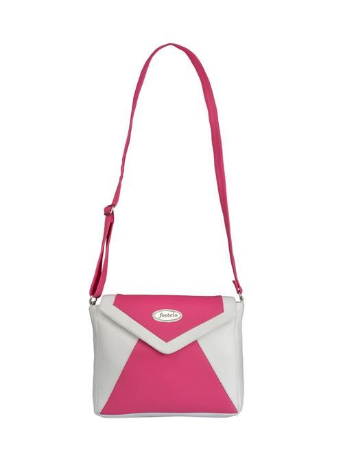 pink leatherette regular sling bag - 15021086 - Standard Image - 1