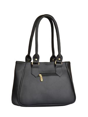 black leatherette regular handbag - 15021092 - Standard Image - 2