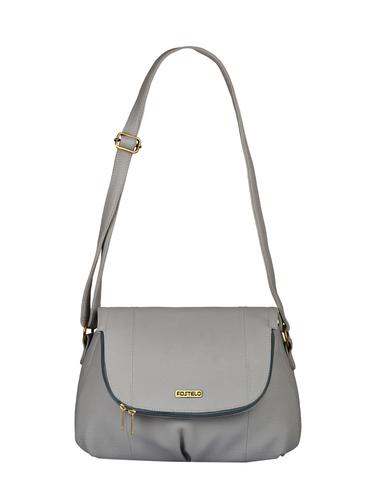 grey leatherette regular sling bag - 15021136 - Very Small Image - 1