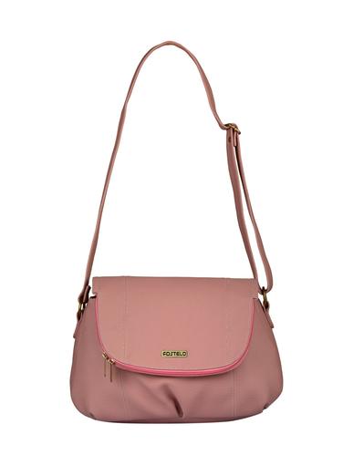 pink leatherette regular sling bag - 15021139 - Very Small Image - 1