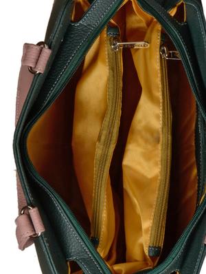 green leatherette regular handbag - 15021153 - Standard Image - 3