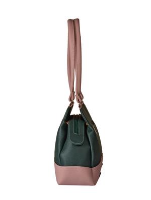 green leatherette regular handbag - 15021153 - Standard Image - 4