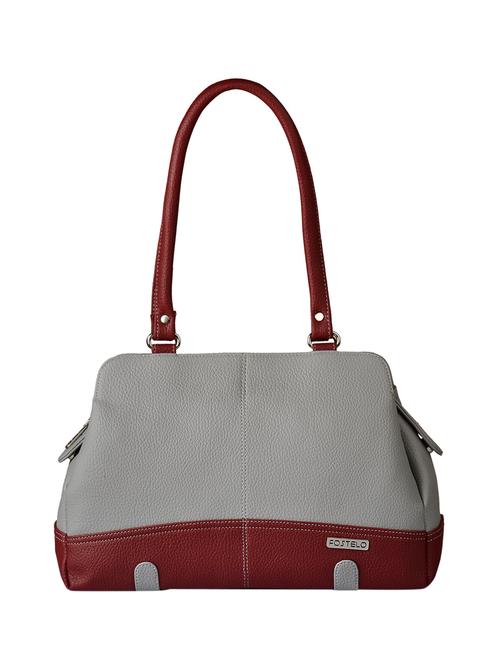 grey leatherette regular handbag - 15021156 - Standard Image - 1