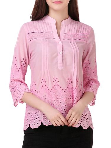 pink embroidered top - 15021222 - Very Small Image - 1