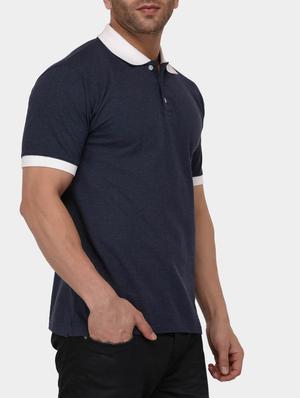 navy blue cotton t-shirt - 15021288 - Standard Image - 2