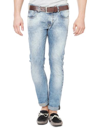 blue cotton washed jeans - 15021321 - Very Small Image - 1