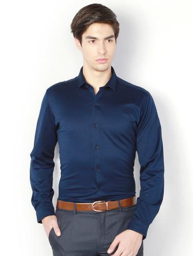 blue cotton formal shirt - 15021400 - Very Small Image - 1