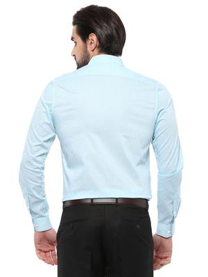light blue polyester blend formal shirt - 15021538 - Standard Image - 2