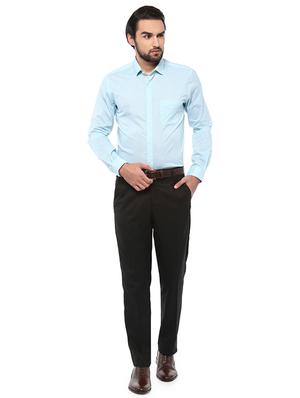 light blue polyester blend formal shirt - 15021538 - Standard Image - 3