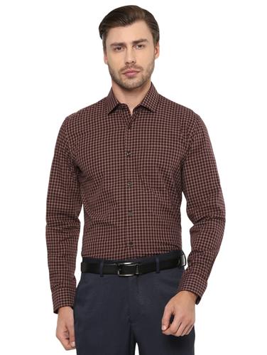 brown cotton casual shirt - 15021541 - Very Small Image - 1