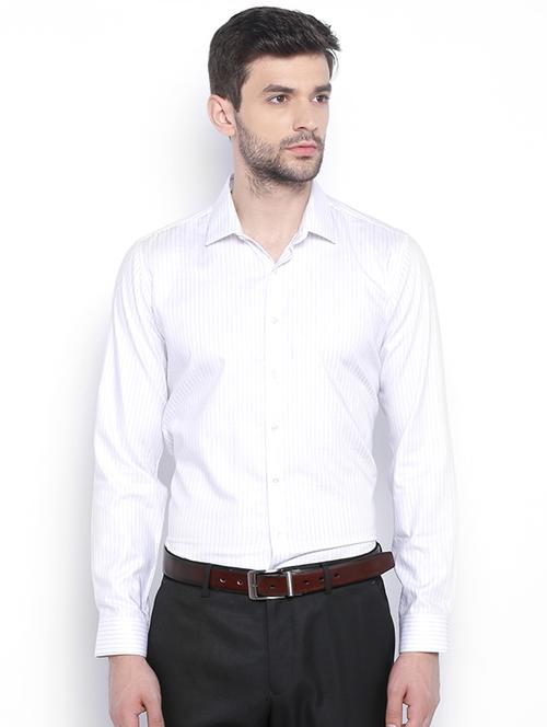 white cotton formal shirt - 15021548 - Standard Image - 1