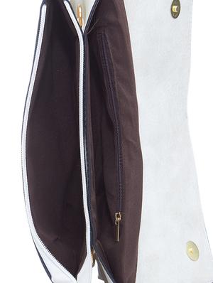 white leatherette regular sling bag - 15021653 - Standard Image - 3