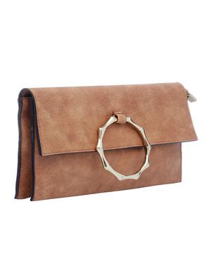 brown leatherette regular sling bag - 15021655 - Standard Image - 4