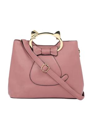 pink leatherette regular sling bag - 15021660 - Standard Image - 1