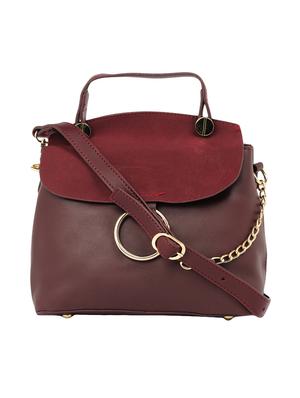 red leatherette regular sling bag - 15021667 - Standard Image - 1