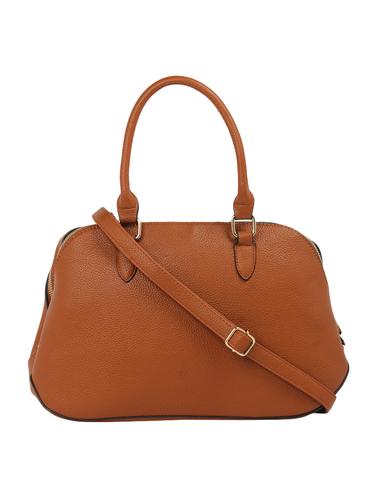 tan leatherette regular handbag - 15021696 - Very Small Image - 1