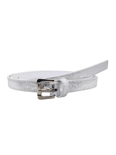 silver leatherette (pu belt - 15021734 - Very Small Image - 1